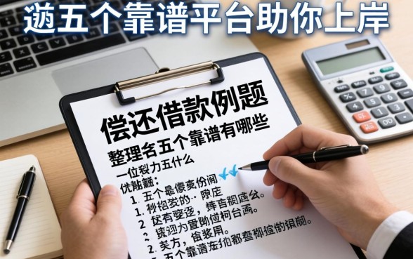 整理了偿还借款的例题有哪些，这五个靠谱平台助你上岸