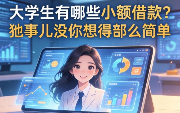 大学生有哪些小额借款？这事儿没你想得那么简单