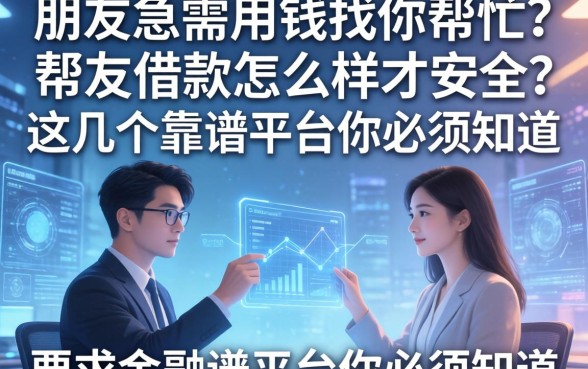 朋友急需用钱找你帮忙？帮友借款怎么样才安全？这几个靠谱平台你必须知道