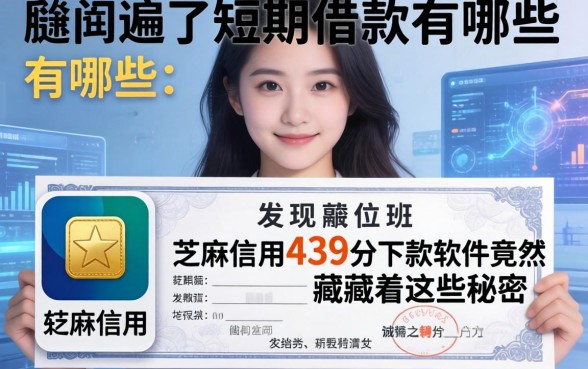 我翻遍了短期借款凭证有哪些，发现芝麻信用439分下款的软件竟然藏着这些秘密
