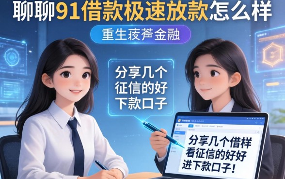 聊聊91借款极速放款怎么样，分享几个不看征信的好下款口子