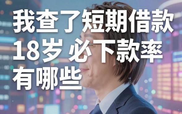 我查了短期借款利率有哪些，发现18岁必下款的网贷app根本不是你想的那样