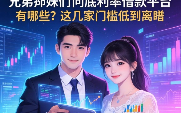 兄弟姐妹们问底利率借款平台有哪些？这几家门槛低到离谱