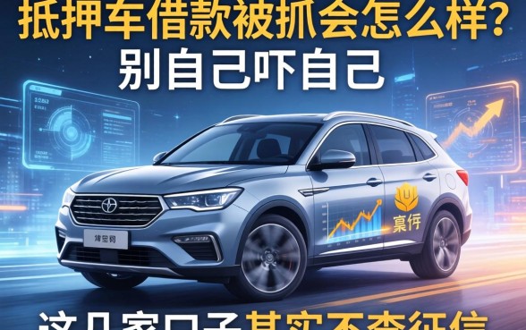 抵押车借款被抓会怎么样？别自己吓自己，这几家口子其实不查征信