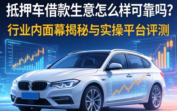 抵押车借款生意怎么样可靠吗？行业内幕揭秘与实操平台评测
