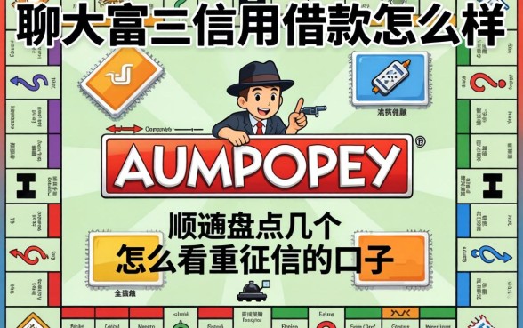 聊聊大富翁信用借款怎么样，顺便盘点几个不怎么看重征信的口子
