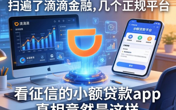 我翻遍了滴滴金融和几个正规平台，发现不看征信的小额贷款app真相竟然是这样