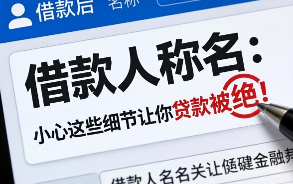除了借款人名称还有哪些关键信息？小心这些细节让你贷款被拒！