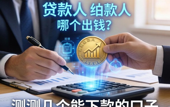 贷款人和借款人哪个出钱？实测几个能下款的口子