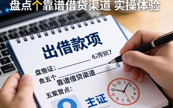 出借款项的证据包括哪些？盘点五个靠谱借贷渠道与实操体验