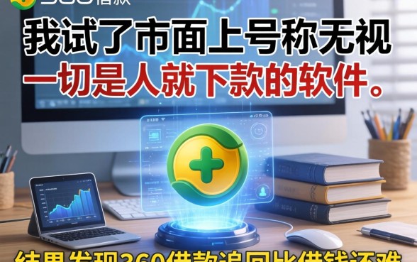 我试了市面上号称无视一切是人就下款的软件，结果发现360借款追回比借钱还难