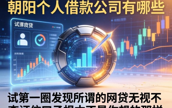 朝阳个人借款公司有哪些，我试了一圈发现所谓的网贷无视不查征信口子根本不是你想的那样