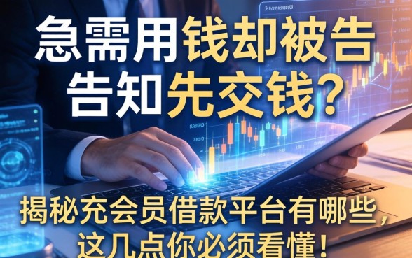 急需用钱却被告知要先交钱？揭秘充会员的借款平台有哪些，这几点你必须看懂！