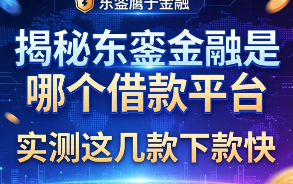 揭秘东銮金融是哪个借款平台，实测这几款下款快