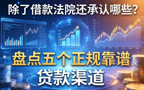 除了借款法院还承认哪些？盘点五个正规靠谱的贷款渠道