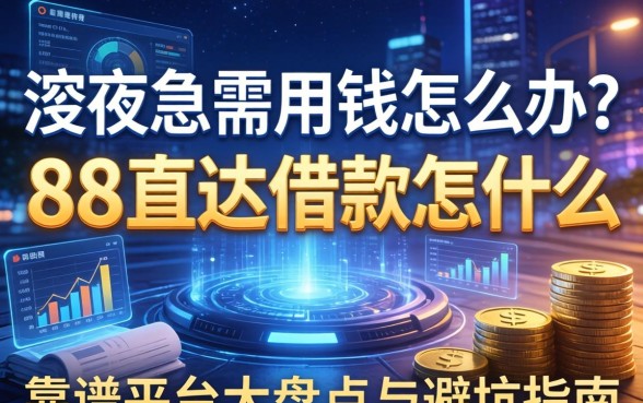 深夜急需用钱怎么办？88直达借款怎么样？靠谱平台大盘点与避坑指南