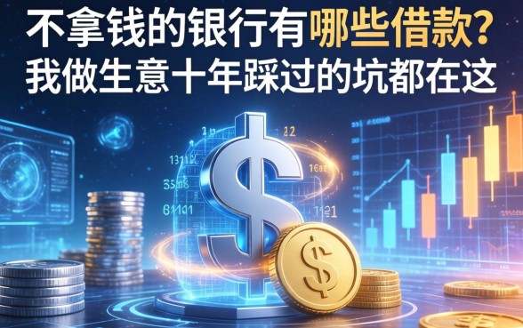 不拿钱的银行有哪些借款？我做生意十年踩过的坑都在这