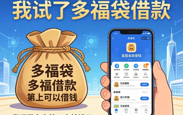 我试了多福袋借款和手机上可以借钱的app，发现很多人第一步就错了