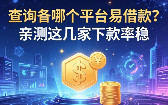 查询多哪个平台易借款？亲测这几家下款率稳