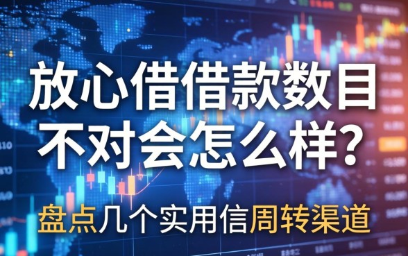 放心借借款数目不对会怎么样？盘点几个实用的周转渠道
