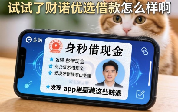 我试了财诺优选借款怎么样啊，发现手机身份证秒借现金的app里藏着这些猫腻