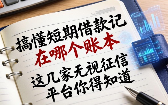 搞懂短期借款记在哪个账本，这几家无视征信的平台你得知道