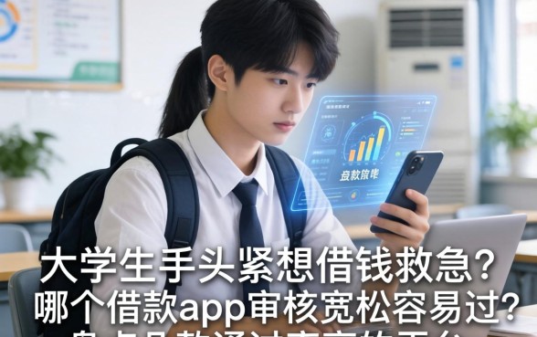 大学生手头紧想借钱救急？哪个借款app审核宽松容易过？盘点几款通过率高的平台