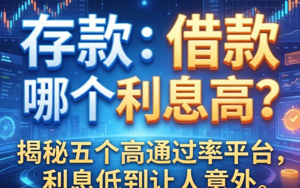 存款和借款哪个利息高？揭秘五个高通过率平台，利息低到让人意外