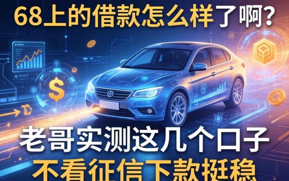 58上的借款怎么样了啊？老哥实测这几个口子不看征信下款挺稳