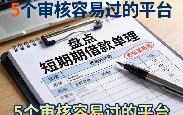 盘点短期借款单据有哪些，整理了5个审核容易过的平台