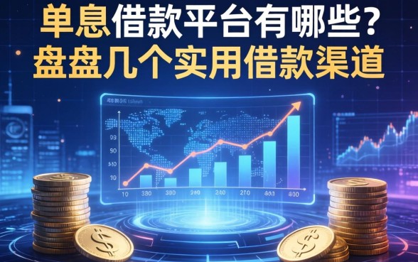 单息的借款平台有哪些？盘点几个实用的借款渠道