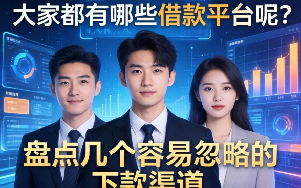 大家都有哪些借款平台呢？盘点几个容易忽略的下款渠道