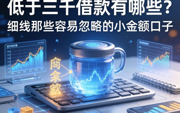 低于三千的借款有哪些？细数那些容易忽略的小额口子