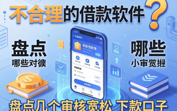不合理的借款软件有哪些？盘点几个审核宽松的下款口子