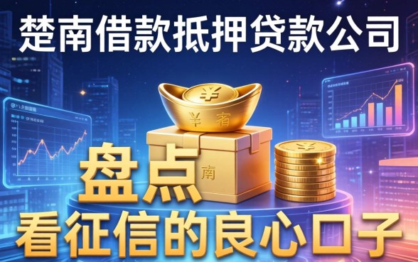 楚雄借款抵押贷款公司有哪些？盘点五个不看征信的良心口子