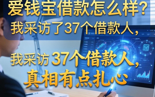 爱钱宝借款怎么样？我采访了37个借款人，真相有点扎心
