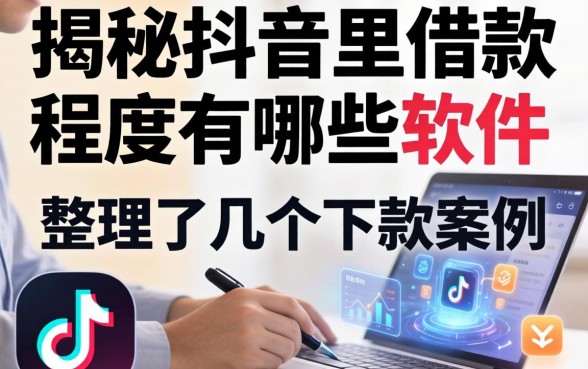 揭秘抖音里借款程序有哪些软件，整理了几个下款案例