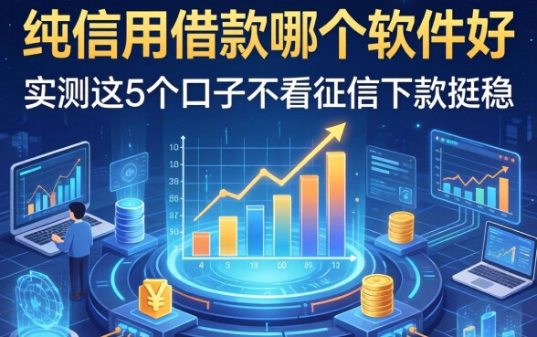 纯信用借款哪个软件好，实测这5个口子不看征信下款挺稳