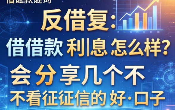反复借款利息会怎么样？分享几个不看征信的好口子
