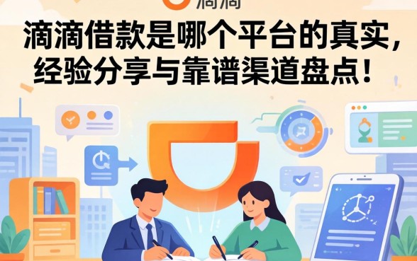 关于滴滴借款是哪个平台的真实经验分享与靠谱渠道盘点