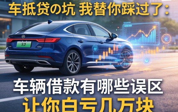 车抵贷的坑我替你踩过了：车辆借款有哪些误区让你白亏几万块