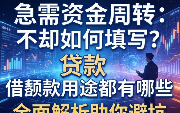 急需资金周转却不知如何填写？贷款的借款用途都有哪些？全面解析助你避坑