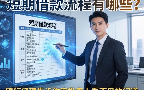 短期借款流程有哪些？银行经理告诉你审批表上看不见的门道