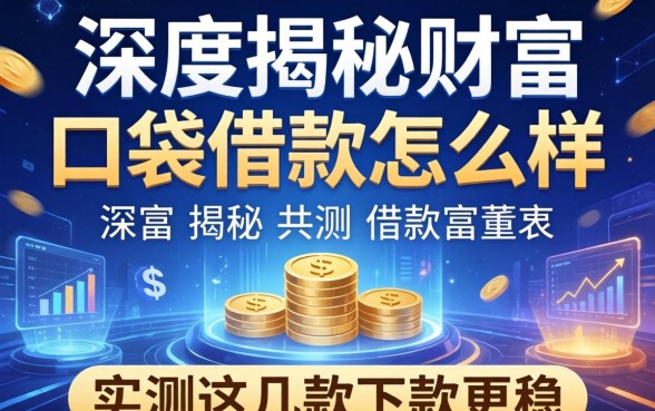 深度揭秘财富口袋借款怎么样，实测这几款下款更稳