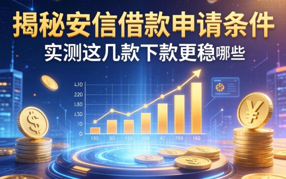 揭秘安信借款申请条件有哪些，实测这几款下款更稳