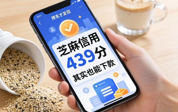 我翻遍了手机才发现，芝麻信用439分其实也能下款