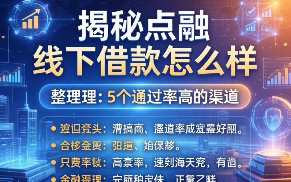 揭秘点融线下借款怎么样，整理出5个通过率高的渠道