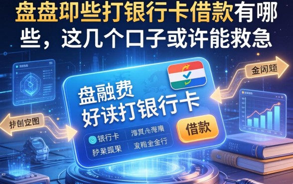 盘点那些不打银行卡的借款有哪些，这几个口子或许能救急