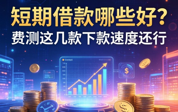 短期借款哪些好？实测这几款下款速度还行