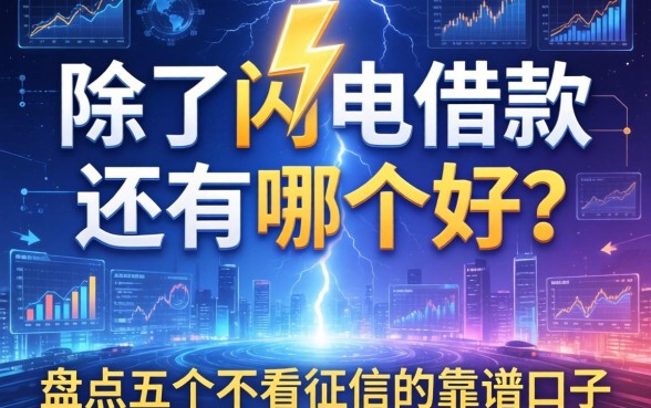 除了闪电借款还有哪个好？盘点五个不看征信的靠谱口子